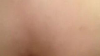 Fucking asian wife in the anus then cum
