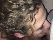 Wife blowing cock, comparing sizes