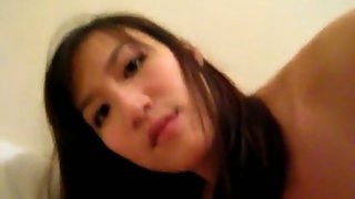 Skinny and red-hot asian girlfriend hook-up video with boyfriend in apartment