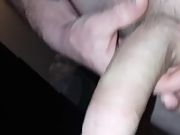 Stroking off my hard cock for you