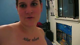 Wife alt goth girl masturbating