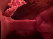 My gf deep throats my cock so good and jerks it off n loves it