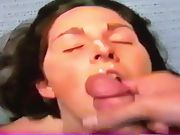 Amateur slur wife loves to fellate cock and catch cum