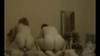 Group hook-up vid with wives exchanging fucking partners and pummeling on the same couch