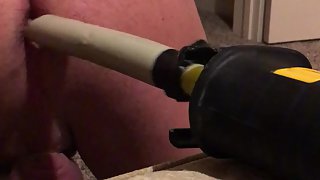 Probing my taut ass with a dildo, witness as it bangs my ass