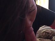 Asian wifey best blowjob ever after work part 2