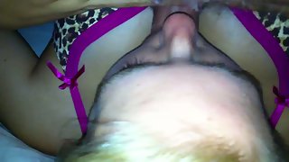 Tramp deepthroating cock like the messy ho she is lovinâ€™ every second of it