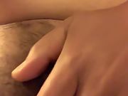 Wife fingering her creamy raw pussy